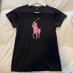 Ralph Lauren Pink Pony T Shirt Slim Fit L